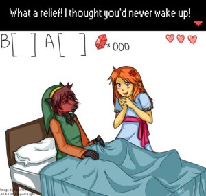 Rating: Safe Score: 0 Tags: alternate_species anthro bed canid canine duo e621 english_text female flower furniture furrification gui human kiwi_roxas link's_awakening male mammal marin_(tloz) nintendo on_bed plant rydian text the_legend_of_zelda under_covers User: bunchy7s