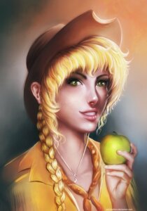 Rating: Safe Score: 0 Tags: abstract_background alternate_species apple applejack_(mlp) blonde_hair clothing e621 female food friendship_is_magic fruit grandfathered_content green_eyes hair hasbro hi_res human human_only humanized indiron jewelry mammal my_little_pony necklace not_furry plant shirt simple_background solo topwear watermark User: bunchy7s