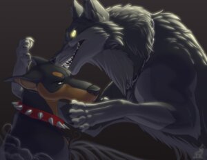 Rating: Safe Score: 0 Tags: 2006 abyss_(abyss-dog) ambiguous_gender canid canine canis chain collar domestic_dog duo e621 feral glowing hibbary mammal shadow_(abyss-dog) simple_background smoke wolf User: bunchy7s