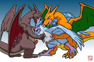 Rating: Explicit Score: 0 Tags: 1girls 2boys articuno charizard color cum dragon_soul_e female feral insertion interspecies legendary_pokemon male multiple_males nintendo nude penis pok&eacute;mon_(species) pokemon pokemon_(species) rule34 sex shiny_charizard shiny_pokemon side_view straight tagme wings User: bunchy7s