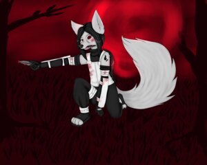 Rating: Safe Score: 0 Tags: 4_toes 5:4 5_fingers alizabeth_shepherd angry anthro armwear biped black_hair black_nose blood blood_on_clothing blood_on_face blood_on_object blood_on_weapon bodily_fluids bottomwear canid canine claws clothed clothing e621 elbow_gloves feet fingers footwear fox front_view fully_clothed fur gloves grass grey_body grey_fur hair handwear holding_object holding_weapon itachi_uchiha kneeling kunai long_hair male mammal moon mouth_hold pants plant ponytail sharingan solo tail toeless_footwear toes tree weapon User: bunchy7s