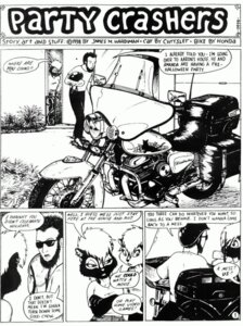Rating: Safe Score: 0 Tags: 1998 anthro black_and_white comic dialogue e621 english_text female group human james_m_hardiman jim_(jmh) lori_(jmh) male mammal mephitid monochrome onyx_(jmh) party_crashers skunk text User: bunchy7s
