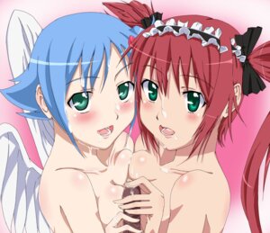 Rating: Explicit Score: 0 Tags: airi angel_wings bare_shoulders blue_hair blush bow breast_press breasts censored cum dark_penis facial female green_eyes hairbow handjob long_hair maid_headdress male nanael nude open_mouth penis queen's_blade red_hair ribonzu rule34 symmetrical_docking tied_hair twintails wings User: bunchy7s