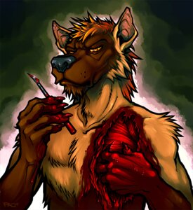 Rating: Explicit Score: 0 Tags: anthro blood bodily_fluids canid canine canis chest_tuft e621 exposed_muscle fur gore hair hybrid hyena male mammal medical_instrument mutilation orange_hair pac painless_gore scalpel scientific_instrument self-harm short_hair solo striped_hyena surgical_instrument tuft wolf yellow_eyes User: bunchy7s