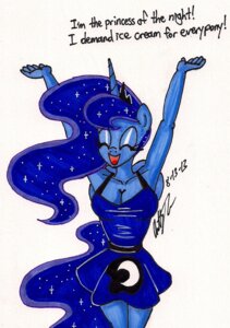 Rating: Safe Score: 0 Tags: 2013 anthro anthrofied biped blue_body blue_feathers breasts cleavage clothed clothing crown dialogue dress e621 english_text equid equine eyes_closed feathered_wings feathers female friendship_is_magic hasbro headgear hi_res horn mammal my_little_pony mythological_creature mythological_equine mythology newyorkx3 princess_luna_(mlp) simple_background solo sparkles standing text white_background winged_unicorn wings User: bunchy7s Rating: Safe Score: 0 Tags: 2013 anthro anthrofied biped blue_body blue_feathers breasts cleavage clothed clothing crown dialogue dress e621 english_text equid equine eyes_closed feathered_wings feathers female friendship_is_magic hasbro headgear hi_res horn mammal my_little_pony mythological_creature mythological_equine mythology newyorkx3 princess_luna_(mlp) simple_background solo sparkles standing text white_background winged_unicorn wings User: bunchy7s