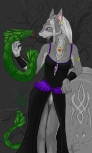 Rating: Safe Score: 0 Tags: 2007 3:5 alternative_fashion anthro black_clothing black_dress bottomless breasts canid canine canis cemetery chest_tuft clothed clothing digital_media_(artwork) dragon dress duo e621 ear_piercing ear_ring evening_gown exposed female feral front_slit front_slit_clothing front_slit_dress fur goth mammal mewstor mythological_creature mythological_scalie mythology no_underwear o-ring o-ring_dress oekaki piercing pubes reptile ring_piercing scalie snake tombstone tuft wolf User: bunchy7s