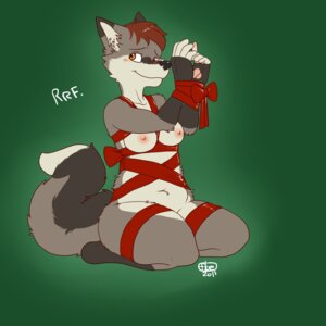Rating: Questionable Score: 0 Tags: 1:1 anthro back_bow bdsm biped blush bondage bound bow_(feature) bow_in_back bow_in_front bow_ribbon breasts canid canine e621 female floe_(character) floebean fluffy fluffy_tail gift_wrapped hi_res kneeling mammal nipples nude ribbon_bondage ribbons solo submissive submissive_female tail wrist_bow User: bunchy7s