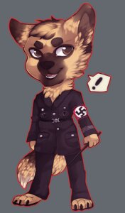 Rating: Safe Score: 0 Tags: 4_toes anthro barefoot biped brown_eyes canid canine canis claws domestic_dog e621 exclamation_point feet german_shepherd herding_dog male mammal nazi ookami-kun pastoral_dog solo swastika tail toe_claws toes User: bunchy7s Rating: Safe Score: 0 Tags: 4_toes anthro barefoot biped brown_eyes canid canine canis claws domestic_dog e621 exclamation_point feet german_shepherd herding_dog male mammal nazi ookami-kun pastoral_dog solo swastika tail toe_claws toes User: bunchy7s