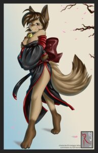 Rating: Questionable Score: 0 Tags: anthro asian_clothing bell breasts clothed clothing collar conditional_dnp digital_media_(artwork) domestic_cat e621 east_asian_clothing felid feline felis female fluff-kevlar hi_res japanese_clothing kimono mammal solo tail topless User: bunchy7s
