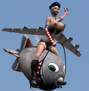 Rating: Explicit Score: 0 Tags: 3d 3d_(artwork) american_flag_armwear american_flag_bikini american_flag_panties atomic_bomb b-52_stratofortress big_breasts blonde_hair boots breasts columbia_pictures dark_humor dr._strangelove falling falling_from_plane female no_top nuke riding_bomb rule34 tagme united_states_air_force User: bunchy7s