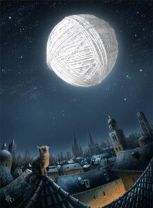 Rating: Safe Score: 0 Tags: ambiguous_gender ball_of_yarn cool_colors detailed_background digitigrade domestic_cat e621 felid feline felis feral full_moon mammal moon night outside quadruped scenery signature sitting sky solo star starry_sky tail unknown_artist yarn yellow_eyes User: bunchy7s