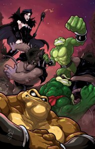 Rating: Questionable Score: 0 Tags: abs amphibian anthro armor battletoads belt biceps black_hair breasts clothed clothing dark_queen_(battletoads) e621 eyewear female flexing frog fur giblet_(battletoads) glasses group hair human male mammal melee_weapon michaelmayne muscular muscular_male pecs pimple_(battletoads) polearm pose rareware rash_(battletoads) rodent staff sunglasses tail toad_(frog) topless weapon zitz_(battletoads) User: bunchy7s