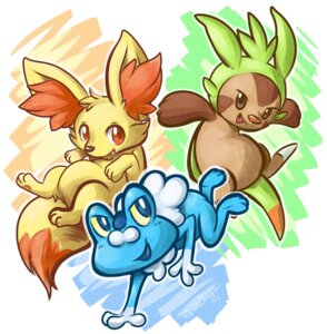 Rating: Safe Score: 0 Tags: 2013 ambiguous_gender amphibian blue_body canid canine chespin color_partitioning e621 fennekin feral froakie generation_6_pokemon group lying mammal nintendo on_back partitioning pokemon pokemon_(species) ryunwoofie starter_trio tail User: bunchy7s