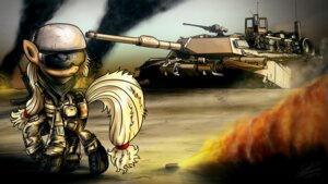 Rating: Safe Score: 0 Tags: 16:9 2012 applejack_(mlp) armor armored_vehicle assault_rifle barrel_art blonde_hair boots cannon clothed clothed_feral clothing cutie_mark desert detailed_background dori-to e621 earth_pony english_text equid equine eyewear female feral fire footwear friendship_is_magic fur goggles green_clothing green_kerchief green_neckerchief gun hair hasbro headgear helmet hi_res horse kerchief m16 m1_abrams machine machine_gun mammal military my_little_pony neckerchief neckwear outside pony quadruped ranged_weapon reflection rifle shemagh shoes signature sky smoke solo stoner_rifle tail tank_(vehicle) text tracked_vehicle turret uniform vehicle weapon widescreen yellow_body yellow_fur yellow_tail User: bunchy7s