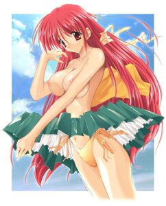 Rating: Explicit Score: 0 Tags: 1girls asuka_keisuke blush breasts cameltoe cecil_(lunar_wing) cloud female hair_ribbon huge_breasts large_breasts long_hair lunar_wing navel nipples no_bra open_clothes open_shirt outdoors panties pleated_skirt public_nudity pussy red_eyes red_hair ribbon rule34 shirt side-tie_panties signature skirt skirt_lift sky solo standing topless underwear very_long_hair wind_lift yellow_panties User: bunchy7s