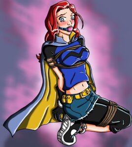 Rating: Questionable Score: 0 Tags: birds_of_prey blush blushing bondage clothed clothed_female clothing dc dc_comics female female_focus female_only freckles gag gagged misfit misfit_(dc) restrained rope rule34 single_female superhero superheroine tagme User: bunchy7s