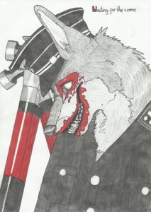 Rating: Questionable Score: 0 Tags: anthro black_clothing blood bodily_fluids canid canine canis clothing crazywolfgirl e621 empty_eyes english_text hammer hat headgear headwear male mammal nazi nazi_uniform pink_floyd smile solo teeth text the_wall_(album) tools uniform waiting_for_the_worms white_eyes wolf User: bunchy7s