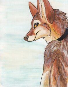 Rating: Safe Score: 0 Tags: 2010 anthro blondefoxy canid canine canis collar coyote e621 male mammal painting_(artwork) solo traditional_media_(artwork) traditional_painting_(artwork) traditional_watercolor_(artwork) watercolor_(artwork) User: bunchy7s