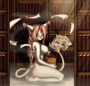 Rating: Questionable Score: 0 Tags: anthro artist_collaboration big_breasts biped book braided_hair breasts butt e621 eyewear fangs felid female fog glasses hair humanoid_pointy_ears inside library mammal nipples nude pointy_ears red_hair sage_(suggestionbox) sitting solo tail tanukiarts teeth twisted_asylum User: bunchy7s