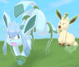 Rating: Questionable Score: 0 Tags: 2009 amused ass_up blush bound brown_body brown_fur charrcoal digitigrade duo e621 eeveelution embarrassed female feral fur generation_4_pokemon glaceon grass leaf leaf_tail leafeon looking_back male nintendo open_mouth outside plant pokemon pokemon_(species) raised_tail sitting sky smile surprised tail vines User: bunchy7s