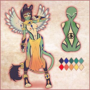 Rating: Questionable Score: 0 Tags: 1:1 accessory anklet anthro bracelet breasts clothed clothing diamonds_(suit) e621 egyptian feathered_wings feathers female furgonomics hair hi_res hybrid jewelry looking_at_viewer mammal model_sheet nipples purple_hair red_eyes ring rodent solo spookable suit_symbol symbol tail tail_accessory tail_jewelry tail_ring tattoo topless wings User: bunchy7s