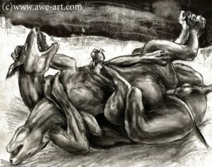 Rating: Explicit Score: 0 Tags: anal anus awe canid canine cu_dish duo e621 erection female feral genitals graphite_(artwork) greyscale male male/female mammal monochrome nude penis quadruped tail tail_anus traditional_media_(artwork) vulva User: bunchy7s