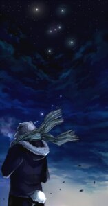Rating: Safe Score: 0 Tags: anthro bear bodily_fluids clothed clothing cloud constellation detailed_background e621 fully_clothed fur hi_res leaf male mammal orion_(constellation) polar_bear scarf sky sky_gomi solo star starry_sky tears ursine white_body white_fur wind winter User: bunchy7s