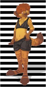 Rating: Questionable Score: 0 Tags: 2010 anthro athletic_wear aycee bottomwear bra breasts clothed clothing e621 female hyena mammal roarke shorts small_breasts solo sports_bra striped_hyena tail tomboy underwear undressing User: bunchy7s