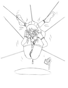 Rating: Explicit Score: 0 Tags: arms_behind_back bondage breast_bondage breasts crotch_rope female gag gagged lingerie maid monochrome over_the_mouth_gag rule34 sakuya_izayoi socks solo torture touhou traditional_media User: bunchy7s