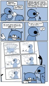 Rating: Safe Score: 0 Tags: 2009 ambiguous_gender anthro avian bad_metadata bartholomew_(nedroid) bear beartato bird comic dialogue domestic_cat e621 english_text felid feline felis food hi_res humor mammal meta missing_sample nedroid reginald_(nedroid) speech_bubble sting text what User: bunchy7s