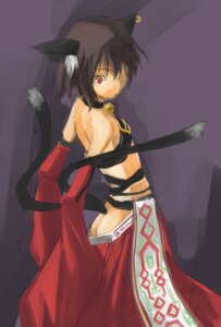 Rating: Questionable Score: 0 Tags: animal_humanoid armwear bell bell_collar black_body black_fur black_hair cat_humanoid clothed clothing collar detached_sleeves e621 ear_piercing felid felid_humanoid feline feline_humanoid female fur hair humanoid looking_aside mammal mammal_humanoid multi_tail piercing raised_tail red_eyes short_hair side_view solo tail tan_body tan_skin unknown_artist User: bunchy7s