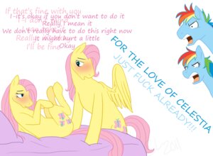 Rating: Questionable Score: 0 Tags: 2011 angry bed blue_body blue_eyes blue_fur blush cartoonlion crossgender cutie_mark dialogue e621 english_text equid equine eye_contact feathered_wings feathers female feral fluttershy_(mlp) friendship_is_magic fur furniture group hair hasbro impatient looking_at_another lying male male/female mammal multicolored_hair my_little_pony mythological_creature mythological_equine mythology nervous on_back pegasus pink_hair presenting rainbow_dash_(mlp) rainbow_hair selfcest simple_background square_crossover tail text white_background wings yellow_body yellow_feathers User: bunchy7s