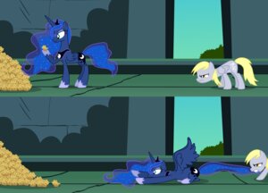 Rating: Safe Score: 0 Tags: absurd_res angry blonde_hair blue_body blue_eyes blue_feathers blue_fur comic crown cupcake cutie_mark derpy_hooves_(mlp) dragging duo e621 equid equine feathered_wings feathers female food friendship_is_magic fur grey_body grey_feathers hair hasbro headgear hi_res holding_cupcake holding_food holding_object horn liamwhite1 mammal muffin my_little_pony mythological_creature mythological_equine mythology pegasus princess_luna_(mlp) smile winged_unicorn wings User: bunchy7s