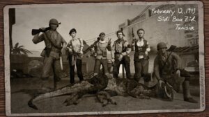 Rating: Safe Score: 0 Tags: 16:9 detailed_background dilophosaurid dilophosaurus dino_d-day dinosaur e621 english_text female feral group hi_res human jack_hardgrave_(dino_d-day) male mammal military photo prehistoric_species realistic reptile saurischian scalie soldier tail text theropod unknown_artist warrior widescreen User: bunchy7s