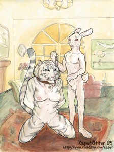 Rating: Explicit Score: 0 Tags: 2005 alan_dean_foster anthro caz feline female fur furry kaputotter kneeling lagomorph leash male nude rabbit roseroar rule34 size_difference spellsinger straight submissive sword tiger weapon User: bunchy7s