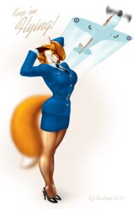 Rating: Safe Score: 0 Tags: 2010 accessory aircraft airplane anthro big_breasts black_clothing black_footwear black_high_heels black_necktie blue_bottomwear blue_clothing blue_skirt blue_topwear bottomwear breasts button_(fastener) canid canine clothed clothed_anthro clothed_female clothing collared_shirt cursive digital_media_(artwork) dipstick_tail e621 english_text eyebrows female female_anthro flight_attendant footwear fox fully_clothed fully_clothed_anthro fully_clothed_female hair high_heels long_hair mammal markings necktie poster poster_template propaganda richard_bartrop royal_air_force shaded shirt shoes signature simple_background skirt solo supermarine_aviation_works_ltd supermarine_spitfire tail tail_markings tan_text teeth text topwear uniform vehicle white_background white_tail_tip world_war_2 year User: bunchy7s