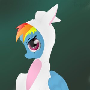 Rating: Safe Score: 0 Tags: 1:1 blue_body blue_feathers blue_fur clothing costume e621 equid equine feathered_wings feathers female friendship_is_magic fur hair hasbro hi_res lagomorph leporid mammal multicolored_hair my_little_pony mythological_creature mythological_equine mythology pegasus pink_eyes rabbit rainbow_dash_(mlp) rainbow_hair smile solo total-krazen wings User: bunchy7s
