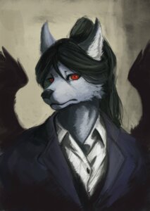 Rating: Safe Score: 0 Tags: anthro black_body black_feathers black_hair black_nose canid canine canis clothed clothing collared_shirt dress_shirt e621 feathered_wings feathers front_view frown fur grey_body grey_fur hair half-length_portrait jacket male mammal portrait radicalizm-e red_eyes shirt solo spread_wings suit topwear wings wolf User: bunchy7s Rating: Safe Score: 0 Tags: anthro black_body black_feathers black_hair black_nose canid canine canis clothed clothing collared_shirt dress_shirt e621 feathered_wings feathers front_view frown fur grey_body grey_fur hair half-length_portrait jacket male mammal portrait radicalizm-e red_eyes shirt solo spread_wings suit topwear wings wolf User: bunchy7s