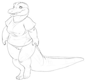Rating: Explicit Score: 0 Tags: 2012 alligator alligatorid anthro bottomless breasts claws clothed clothing conditional_dnp crocodilian e621 feet female fgs genitals hindpaw monochrome non-mammal_breasts open_mouth paws reptile ridges scales scalie sefeiren shirt simple_background sketch slightly_chubby slightly_chubby_female smile solo tail topwear vulva white_background User: bunchy7s