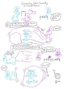 Rating: Explicit Score: 0 Tags: chemibunny comic dialogue drip_effect dripping_speech_bubble duo e621 english_text erection explanation female floating floating_hands floating_head gaping gaping_vagina genitals growth hi_res humanoid_genitalia humanoid_penis humor hyper joke lagomorph leporid male mammal meme metric_system metric_units nude number penis physibunny rabbit science sen_grisane_(artist) speech_bubble stretching text title trollface unit vulva wishbone_mouth User: bunchy7s