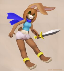 Rating: Safe Score: 0 Tags: 2013 anklet anthro barefoot biped breasts brown_body brown_fur brown_hair clothed clothing colored digital_media_(artwork) e621 feet female fur green_eyes hair hare hi_res holding_melee_weapon holding_object holding_sword holding_weapon jamesfoxbr jewelry lagomorph leporid looking_at_viewer mammal melee_weapon midriff navel rabbit scarf simple_background smile solo standing sword teeth weapon User: bunchy7s Rating: Safe Score: 0 Tags: 2013 anklet anthro barefoot biped breasts brown_body brown_fur brown_hair clothed clothing colored digital_media_(artwork) e621 feet female fur green_eyes hair hare hi_res holding_melee_weapon holding_object holding_sword holding_weapon jamesfoxbr jewelry lagomorph leporid looking_at_viewer mammal melee_weapon midriff navel rabbit scarf simple_background smile solo standing sword teeth weapon User: bunchy7s