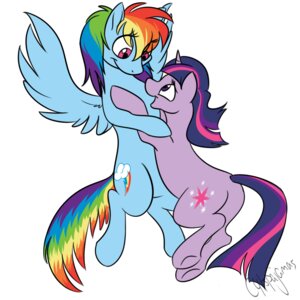 Rating: Safe Score: 0 Tags: 1:1 blue_body blue_feathers blue_fur c4tspajamas duo e621 equid equine feathered_wings feathers female feral friendship_is_magic fur hair hasbro horn mammal multicolored_hair multicolored_tail my_little_pony mythological_creature mythological_equine mythology pegasus purple_hair rainbow_dash_(mlp) rainbow_hair rainbow_tail simple_background tail twilight_sparkle_(mlp) two_tone_hair unicorn white_background wings User: bunchy7s