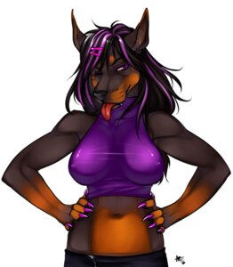 Rating: Questionable Score: 0 Tags: anthro azelyn black_hair black_nose breasts canid canine canis claws clothing cropped_ears dobermann domestic_dog e621 ear_piercing fangs female fur hair mammal midriff multicolored_body multicolored_fur multicolored_hair navel nipples one_eye_closed paws piercing pinscher purple_eyes purple_hair shirt simple_background solo teeth tongue tongue_out topwear two_tone_body two_tone_fur two_tone_hair whiskers white_background User: bunchy7s Rating: Questionable Score: 0 Tags: anthro azelyn black_hair black_nose breasts canid canine canis claws clothing cropped_ears dobermann domestic_dog e621 ear_piercing fangs female fur hair mammal midriff multicolored_body multicolored_fur multicolored_hair navel nipples one_eye_closed paws piercing pinscher purple_eyes purple_hair shirt simple_background solo teeth tongue tongue_out topwear two_tone_body two_tone_fur two_tone_hair whiskers white_background User: bunchy7s