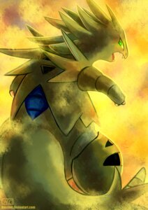 Rating: Safe Score: 0 Tags: ambiguous_gender digital_media_(artwork) e621 feral generation_2_pokemon green_eyes haychel looking_at_viewer looking_back nintendo pokemon pokemon_(species) rear_view sand solo tyranitar User: bunchy7s