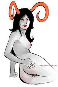 Rating: Explicit Score: 0 Tags: 1girls ancestor_(homestuck) angrybees black_hair breasts female homestuck horns long_hair looking_back ms_paint_adventures naked nipples pussy red_eyes red_lips red_nipples rule34 solo source_request spreading_pussy the_handmaid troll webcomic white_background white_skin yellow_nails User: bunchy7s