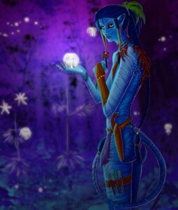 Rating: Safe Score: 0 Tags: alien alien_humanoid blue_body blue_hair dart detailed detailed_background e621 female forest green_eyes hair hi_res humanoid james_cameron's_avatar jungle knife looking_at_viewer na'vi not_furry outside plant solo tail toony tree unknown_artist weapon woodsprite User: bunchy7s