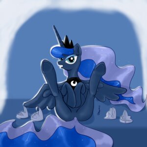 Rating: Questionable Score: 0 Tags: 1:1 2014 absurd_res blue_body blue_eyes blue_feathers blue_fur blue_hair e621 equid equine feathered_wings feathers featureless_crotch female feral friendship_is_magic fur hair hasbro hi_res hooves horn mammal my_little_pony mythological_creature mythological_equine mythology princess_luna_(mlp) solo spread_legs spreading suggestive tkc underhoof winged_unicorn wings User: bunchy7s