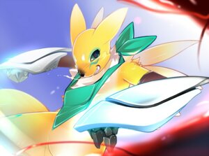 Rating: Safe Score: 0 Tags: ambiguous_gender anthro bandai_namco black_sclera blue_eyes bottomless canid canine clothed clothing countershading detailed digimon digimon_(species) digital_media_(artwork) e621 fur green_clothing green_kerchief green_neckerchief kerchief mammal neckerchief neckwear pose renamon shaded sharp_teeth simple_background smile solo teeth toony tsampikos wide_hips yellow_body yellow_fur User: bunchy7s