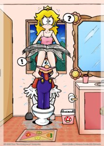Rating: Explicit Score: 0 Tags: 2d accidental_circumstance bathroom blonde_hair blue_eyes clothes color crown ear_piercing female front_view gameplay_mechanics gloves hair human humor indoors long_hair male mario mario_(series) mirror newspaper night nintendo not_porn open_eyes overalls panties piercing plunger princess_peach round_ears rule34 sitting speech_bubble standing straight_hair super_mario_bros. surprised thebourgyman toilet trash_bin water window User: bunchy7s