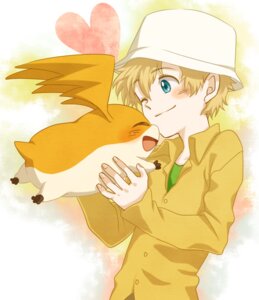 Rating: Safe Score: 0 Tags: bandai_namco big_ears blonde_hair blue_eyes blush clothing digidestined digimon digimon_(species) duo e621 eyes_closed hair hat head_wings headgear headwear hug human male mammal membrane_(anatomy) membranous_wings one_eye_closed open_mouth patamon sitasio smile takeru_takaishi unusual_wing_placement wings User: bunchy7s
